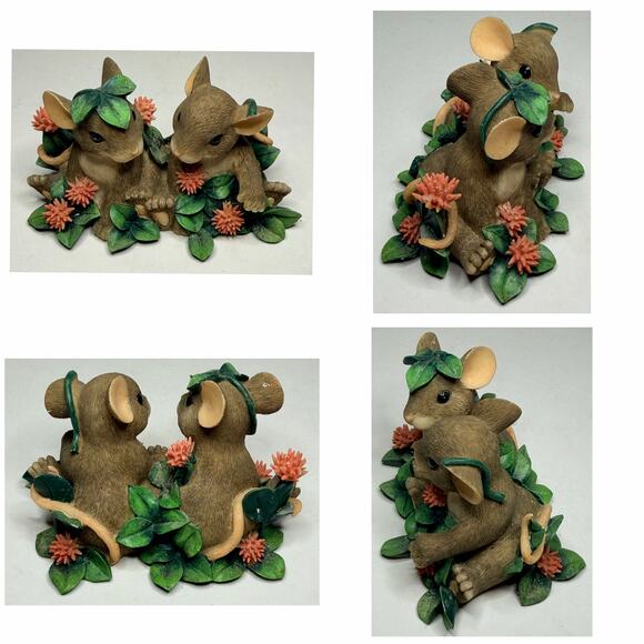 5 Fitz & Floyd Charming Tails Collectible Figurines Mice Collection Mouse Scenes - Picture 2 of 16